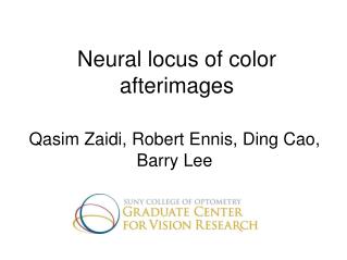 Neural locus of color afterimages