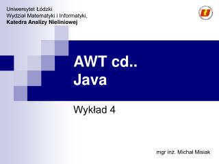 AWT cd.. Java