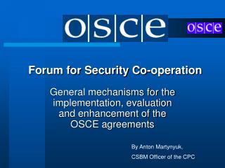 Forum for Security Co-operation