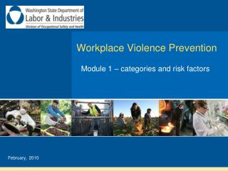 Workplace Violence Prevention