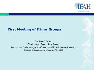 First Meeting of Mirror Groups