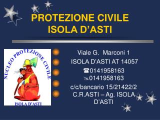 PROTEZIONE CIVILE ISOLA D’ASTI