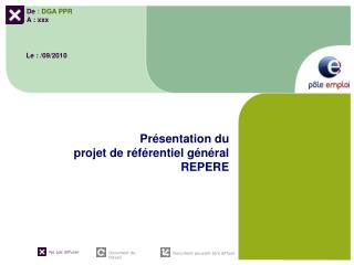 Présentation du projet de référentiel général REPERE