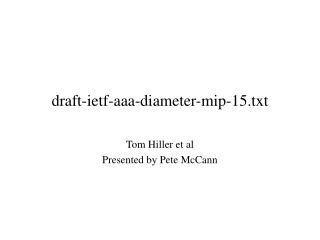 draft-ietf-aaa-diameter-mip-15.txt