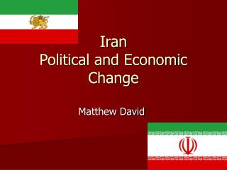 Iran Political and Economic Change