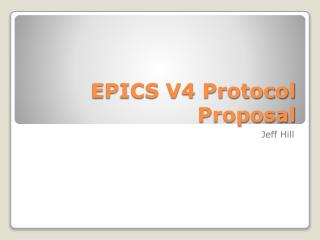 EPICS V4 Protocol Proposal