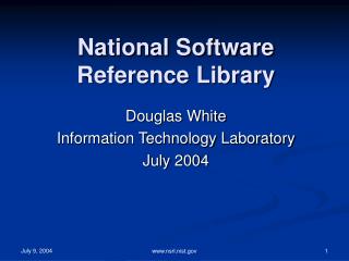 National Software Reference Library