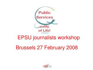 EPSU journalists workshop