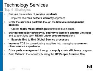 Technology Services Top 6 Strategies