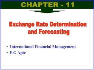 International Financial Management P G Apte