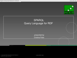 SPARQL Query Language for RDF