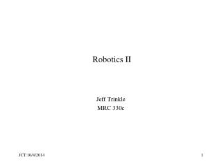 Robotics II