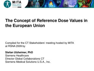 The Concept of Reference Dose Values in the European Union