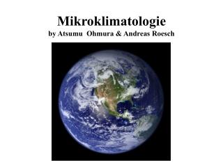 Mikroklimatologie by Atsumu Ohmura &amp; Andreas Roesch