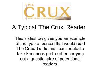 A Typical ‘The Crux’ Reader