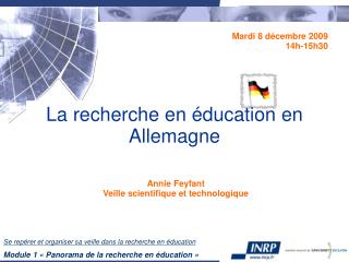 La recherche en éducation en Allemagne