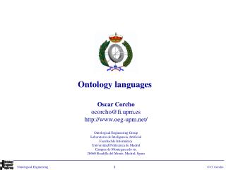 Ontology languages