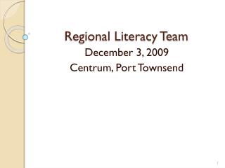 Regional Literacy Team