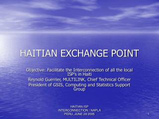 HAITIAN EXCHANGE POINT