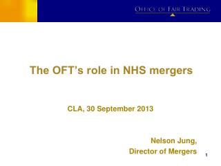 The OFT’s role in NHS mergers