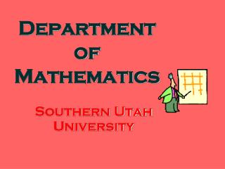 Department of Mathematics