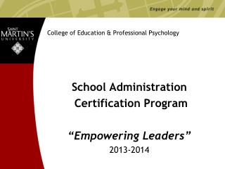 College of Education &amp; Professional Psychology