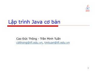 Lập trình Java cơ bản