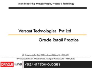 VERSANT TECHNOLOGIES
