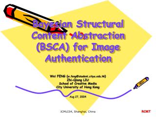 Bayesian Structural Content Abstraction (BSCA) for Image Authentication