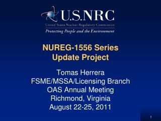 NUREG-1556 Series Update Project