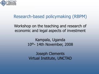 A workshop on FDI and IIAs