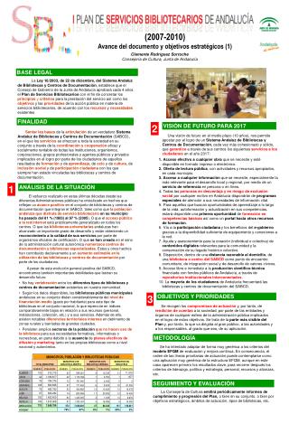 (2007-2010) Avance del documento y objetivos estratégicos (1)