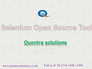 Selenium open source tools