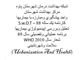 شبكه بهداشت درمان شهرستان پاوه مركز بهداشت شهرستان عملكرد واحد بيماريها ( 12 ماهه 88 و 87)