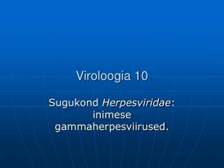 Viroloogia 10