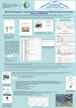 Makrobezkręgowce bentosowe w Państwowym Monitoringu Środowiska (wody śródlądowe)