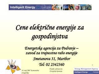 Cene električne energije za gospodinjstva