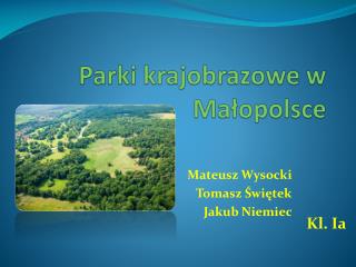 Parki krajobrazowe w Małopolsce