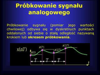 Próbkowanie sygnału analogowego