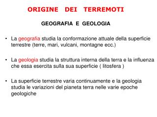 GEOGRAFIA E GEOLOGIA