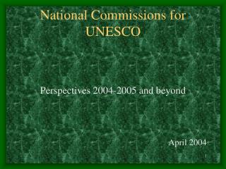 National Commissions for UNESCO