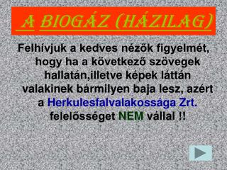 A Biogáz (házilag)