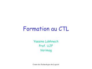Formation au CTL