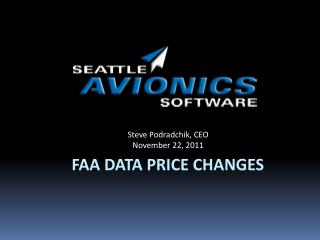 FAA data Price changes