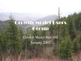 Growth Model Users Group