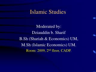 Islamic Studies