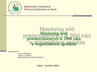 Wojewódzki Inspektorat Ochrony Środowiska w Opolu