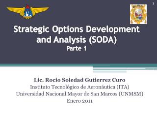 Lic. Rocio Soledad Gutierrez Curo Instituto Tecnológico de Aeronáutica (ITA)