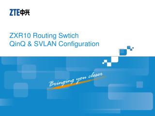 ZXR10 Routing Swtich QinQ &amp; SVLAN Configuration