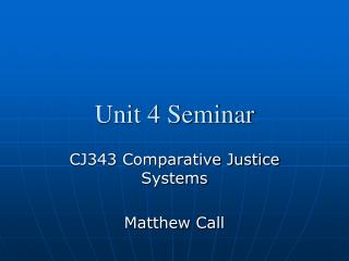 Unit 4 Seminar